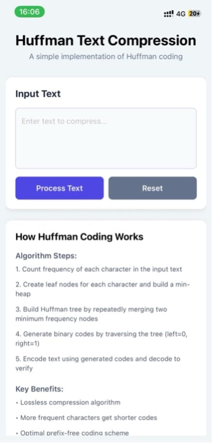 Text Compression App